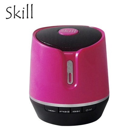 PARLANTE SKILL BLUETOOTH BARRIL PINK HANDS FREE/MICRO USB POWER/RADIO FM/MICRO SD (PN JY-006-PK)